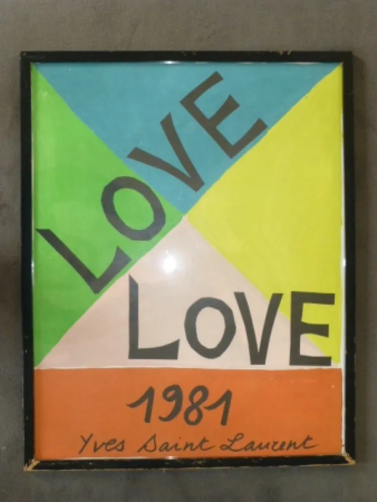 Cartaz Saint Laurent - Love 1981