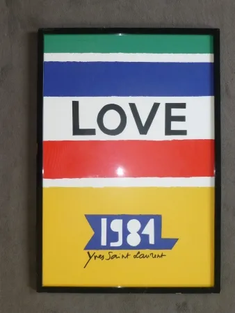 Cartaz Saint Laurent - Love 1984