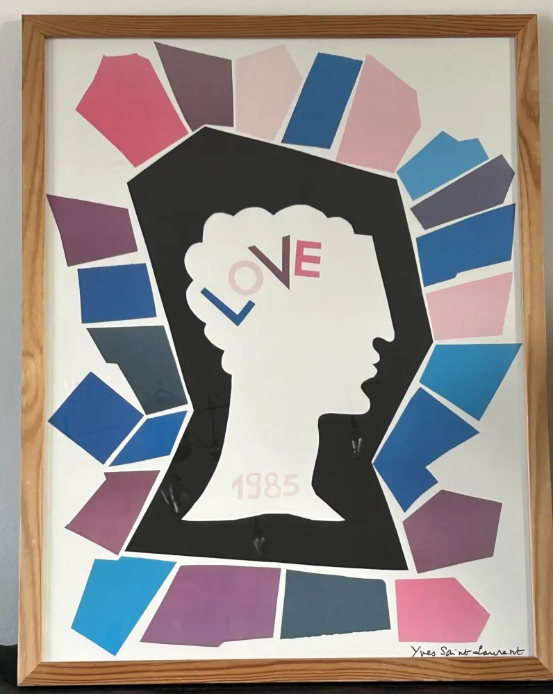 Cartaz Saint Laurent - LOVE 1985