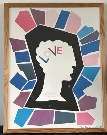 Cartaz Saint Laurent - LOVE 1985