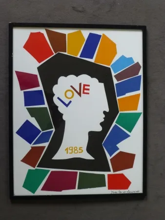 Cartaz Saint Laurent - Love 1985