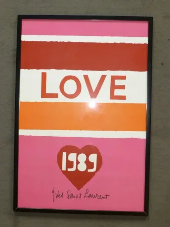 Cartaz Saint Laurent - Love 1989