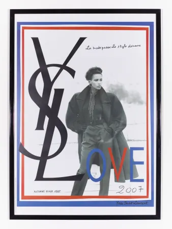 Cartaz Saint Laurent - LOVE 2007