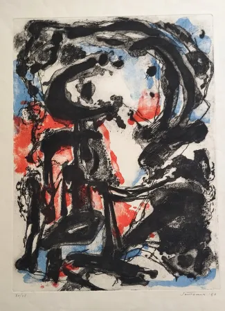 Água-Forte E Água-Tinta Santomaso - Senza titolo