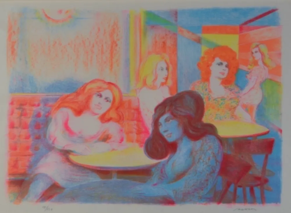 Serigrafia Sassu - Senza titolo