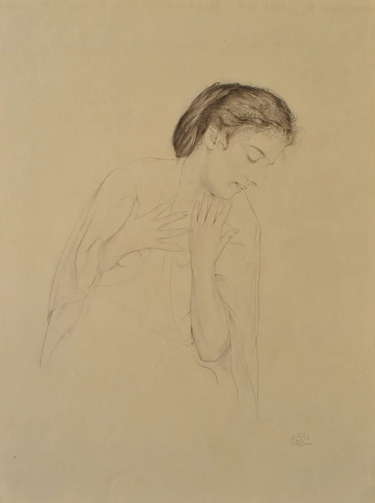 Gravura Sauer - Femme de profil