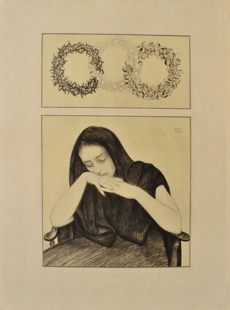 Gravura Sauer - Le repos