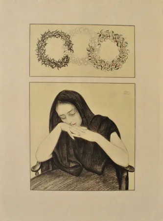 Gravura Sauer - Le repos