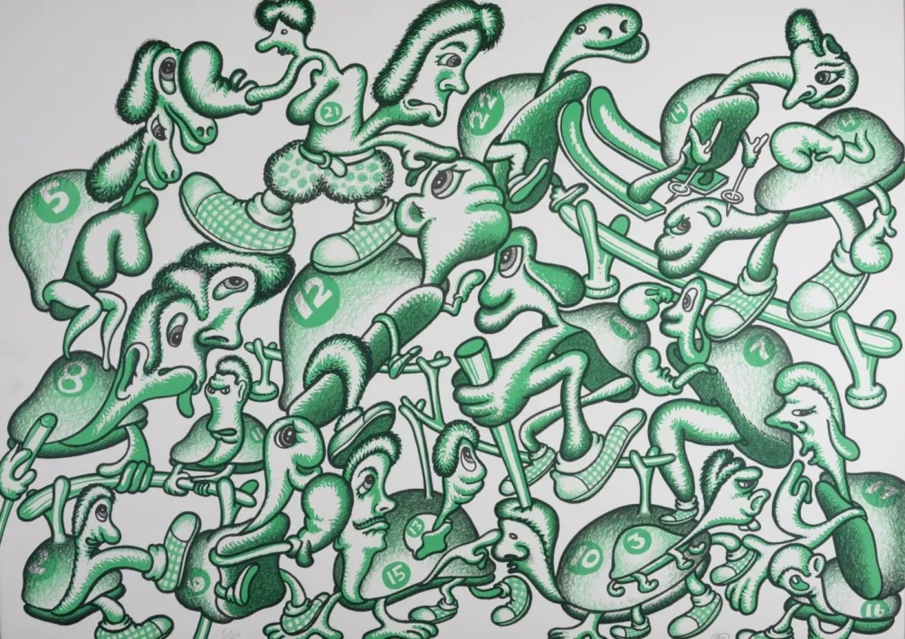 Litografia Saul - Composition