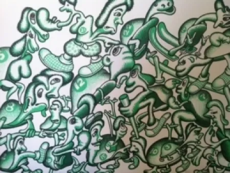 Litografia Saul - Sans titre