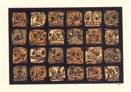 Litografia Saura - Abierta 2