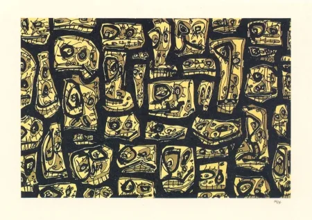 Litografia Saura - Abierta 8