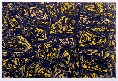 Litografia Saura - Antonio Saura