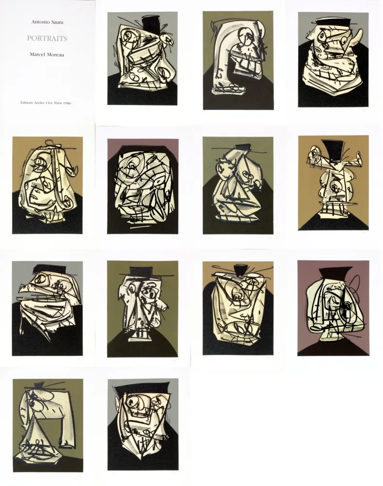 Sem Técnica Saura - Antonio Saura/Portrait/Marcel Moreau/Edtions Atelier Clot