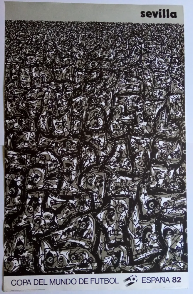 Cartaz Saura - Copa del Mundo de futbol - Sevilla - España 82