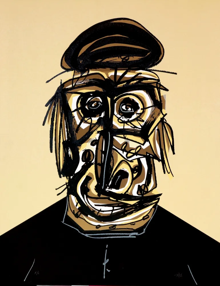 Litografia Saura - Don, Une chaire d'ombre