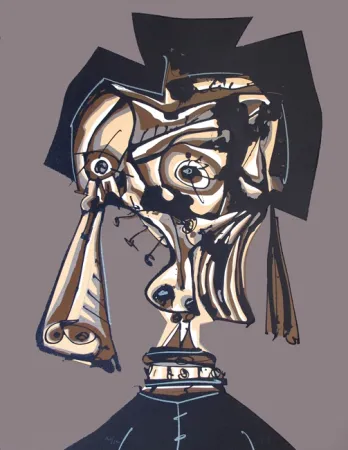 Litografia Saura - Dora Maar IV