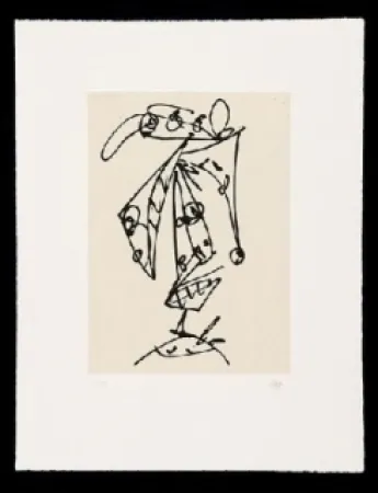 Água-Forte E Água-Tinta Saura - Frauen Portrait mit Hut 1