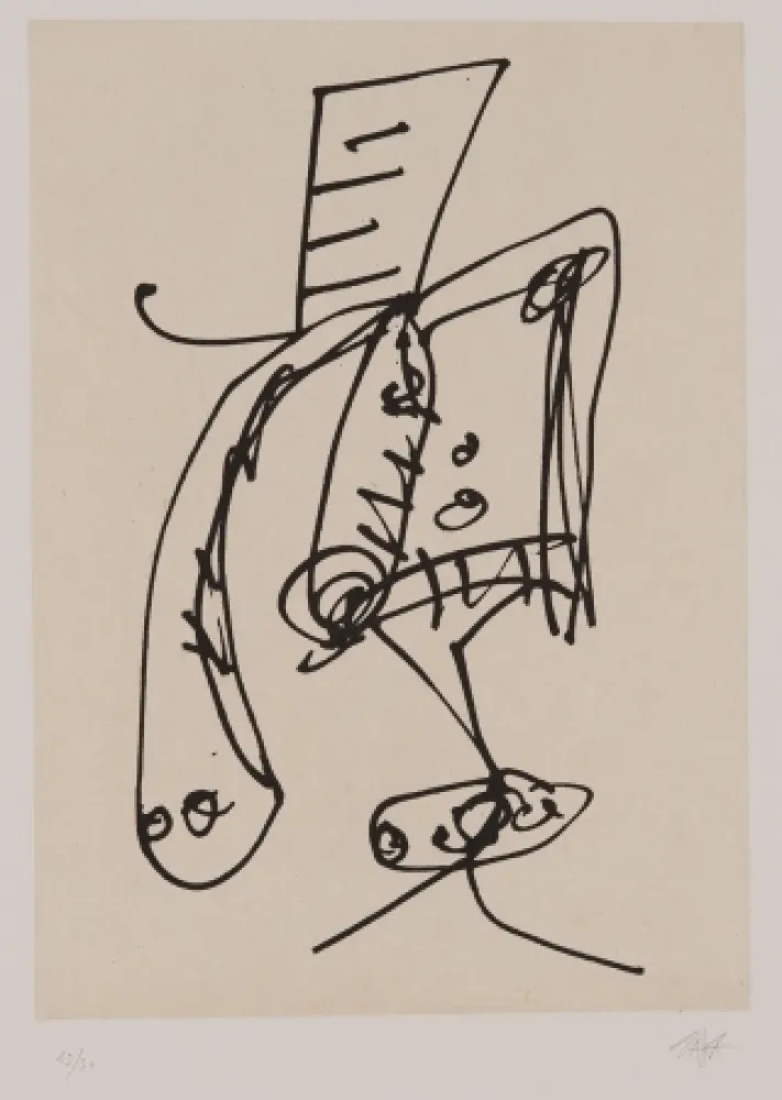 Água-Forte E Água-Tinta Saura - Frauen portrait mit Hut 2