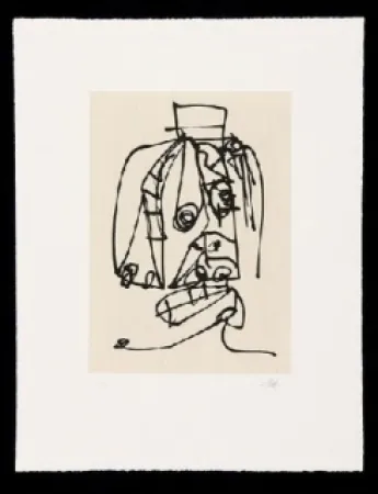 Água-Forte E Água-Tinta Saura - Frauen Portrait mit Hut 3