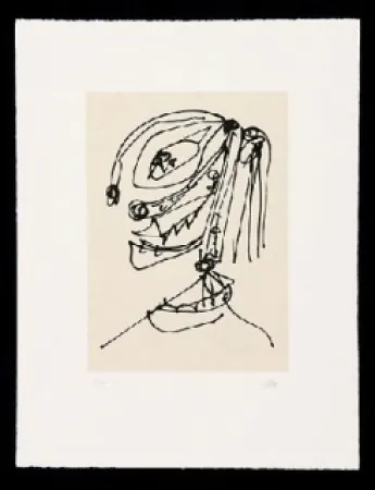 Água-Forte E Água-Tinta Saura - Frauen Portrait mit Hut 4