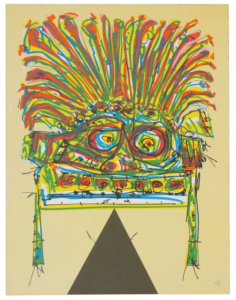 Litografia Saura - India