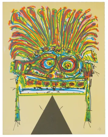 Litografia Saura - India