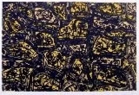 Litografia Saura - Kafka 4