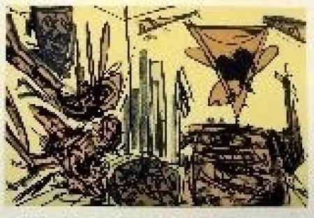 Litografia Saura - Kafka 5