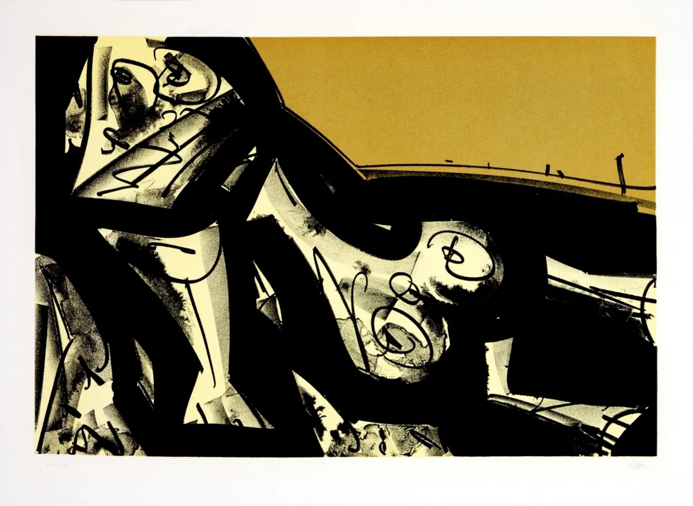 Litografia Saura - Kafka - Tagebücher I