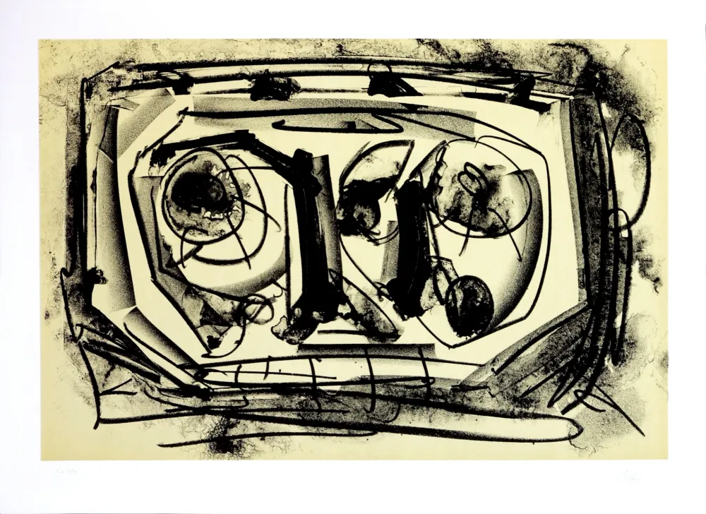 Litografia Saura - Kafka - Tagebücher III