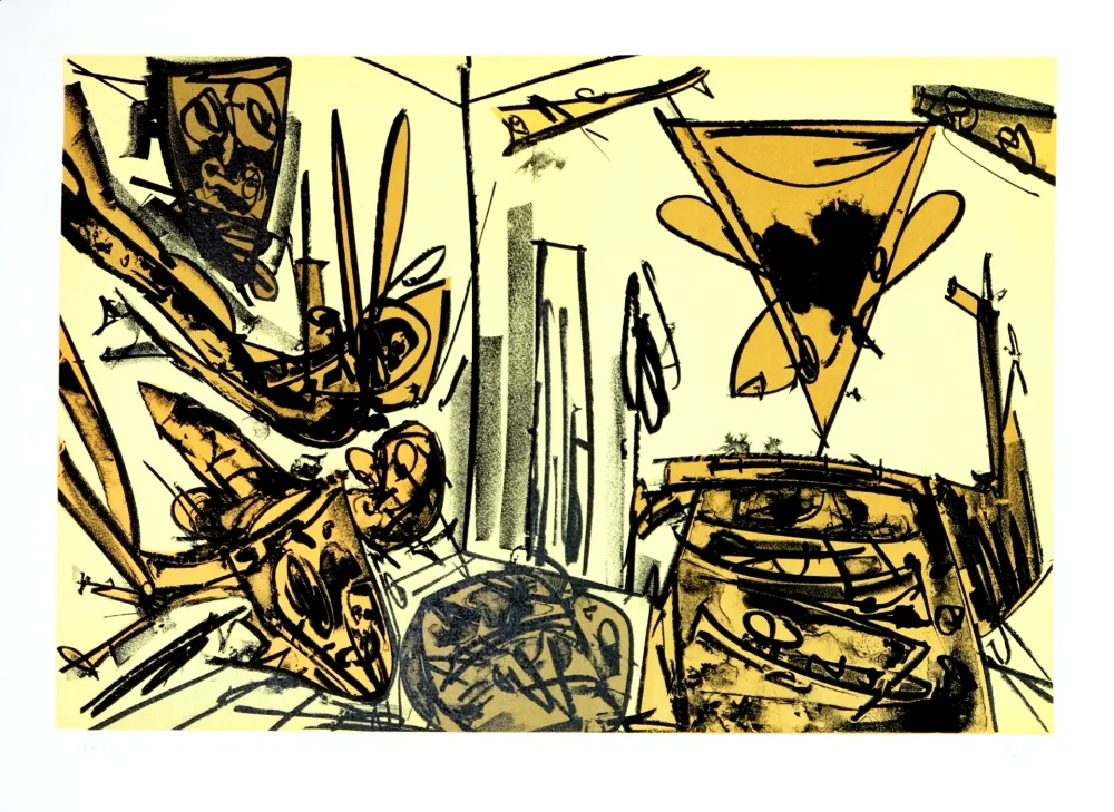 Litografia Saura - Kafka - Tagebücher VI