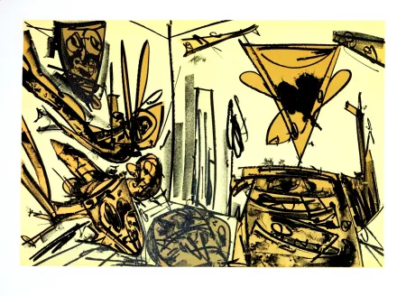 Litografia Saura - Kafka - Tagebücher VI