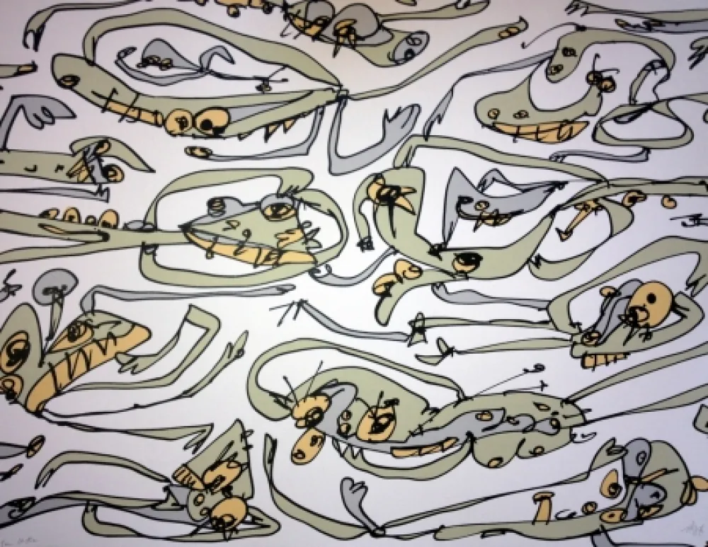 Litografia Saura - LA PARESSE