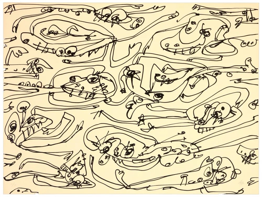 Litografia Saura - La paresse