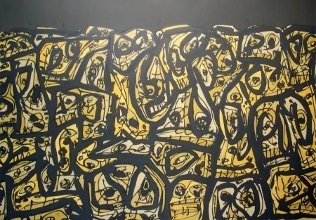 Litografia Saura - Les gens