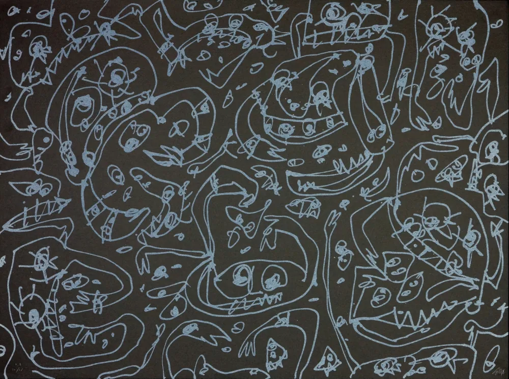 Litografia Saura - Les Sept pêchés capitaux