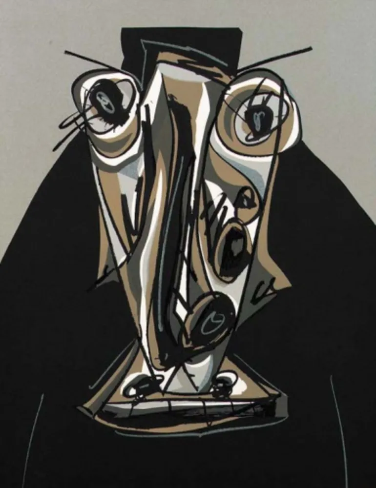 Litografia Saura - Melanchton III