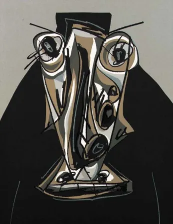 Litografia Saura - Melanchton III