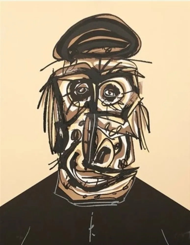 Litografia Saura - Melanchton IV