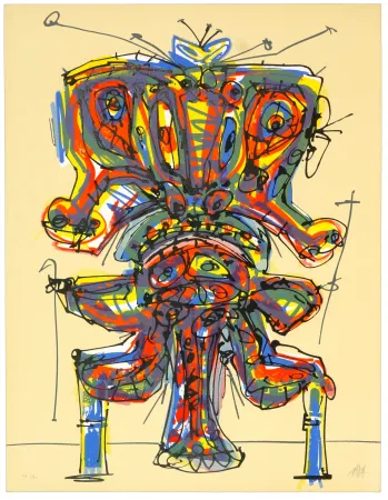 Litografia Saura - Mendigo