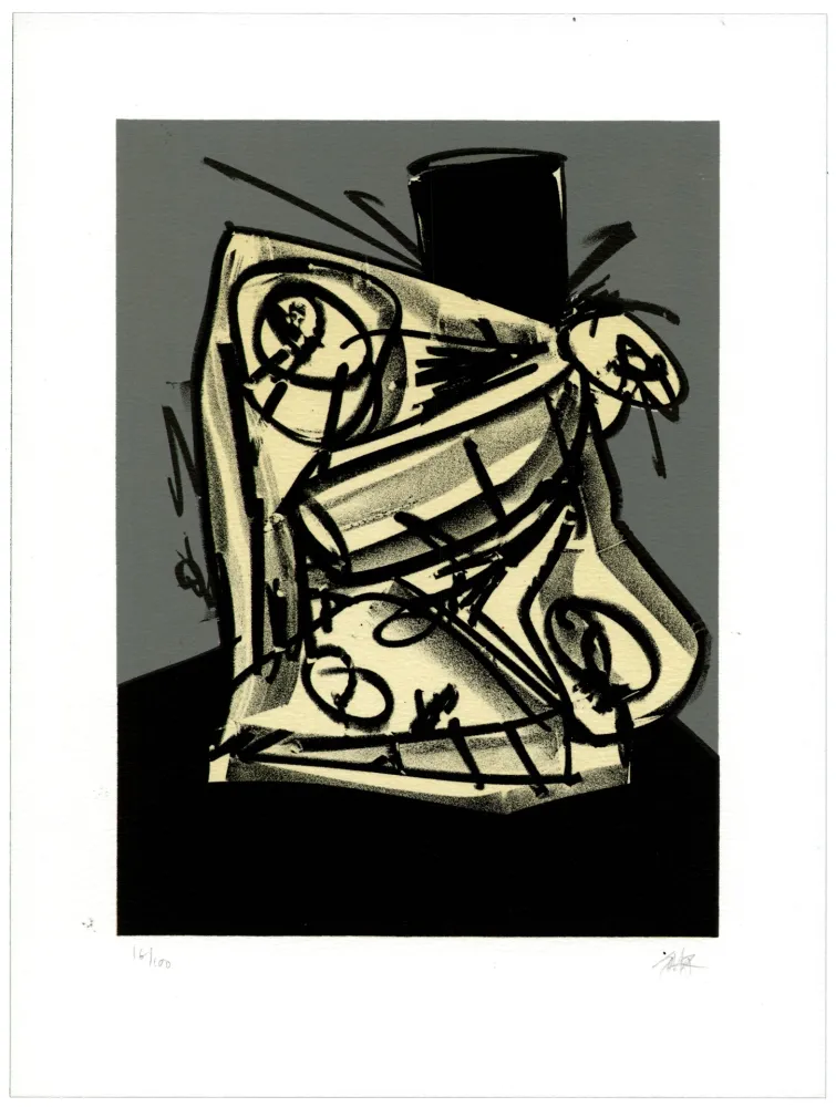 Litografia Saura - Portrait II