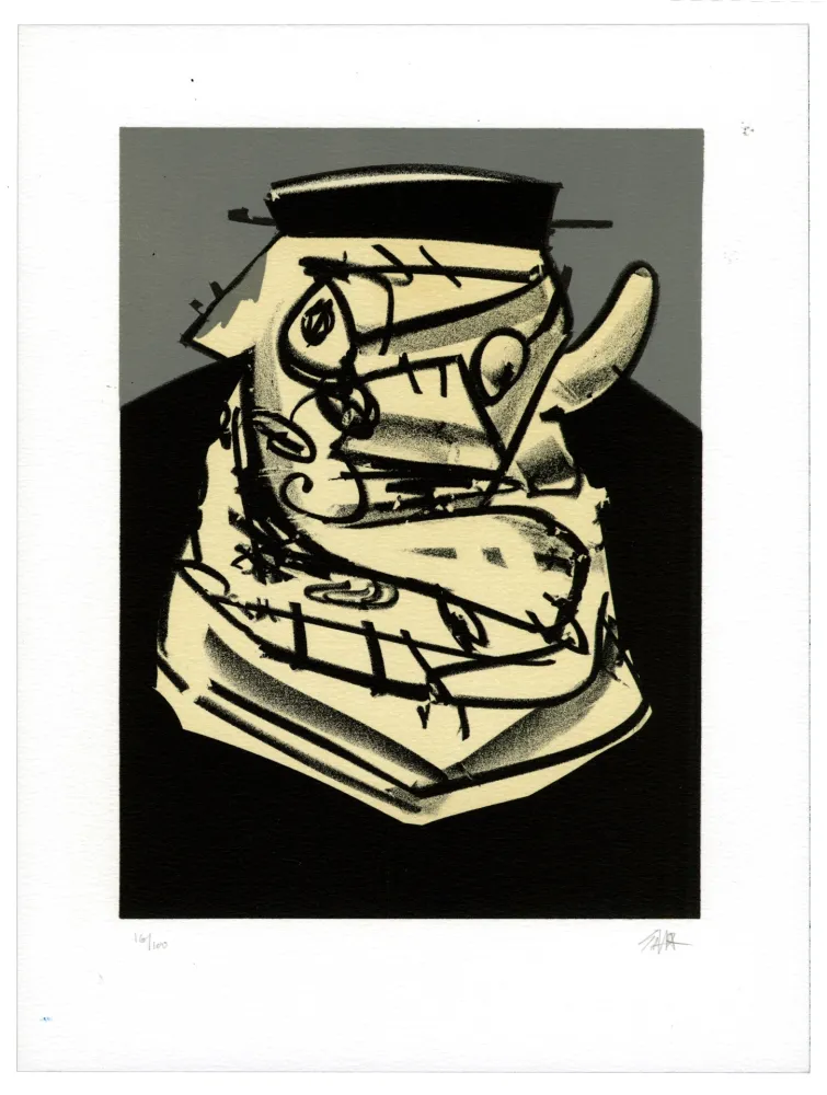 Litografia Saura - Portrait IV