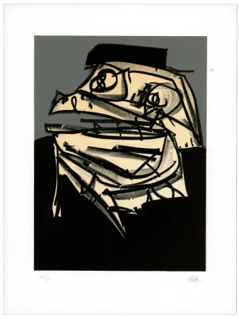 Litografia Saura - Portrait IX
