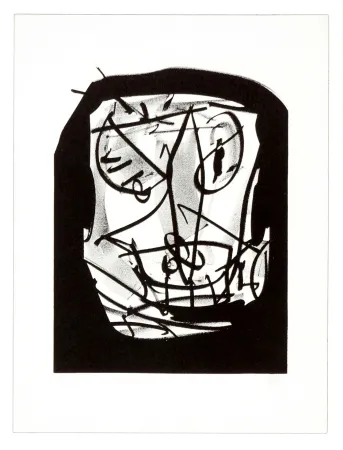 Litografia Saura - Retrato