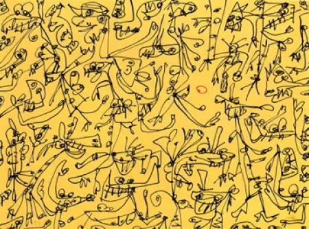 Litografia Saura - Sans titre