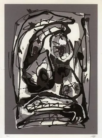 Serigrafia Saura - Serie Emblemas, plancha 3