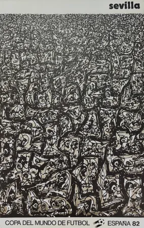 Cartaz Saura - Sevilla - Copa del Mundo de futbol