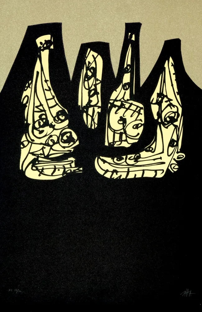 Litografia Saura - Si, Mi, La, Ré