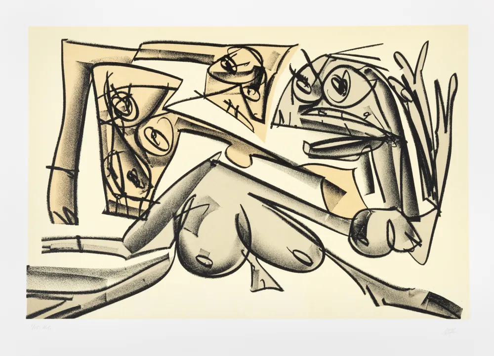 Litografia Saura - Tagebücher Kafka 1